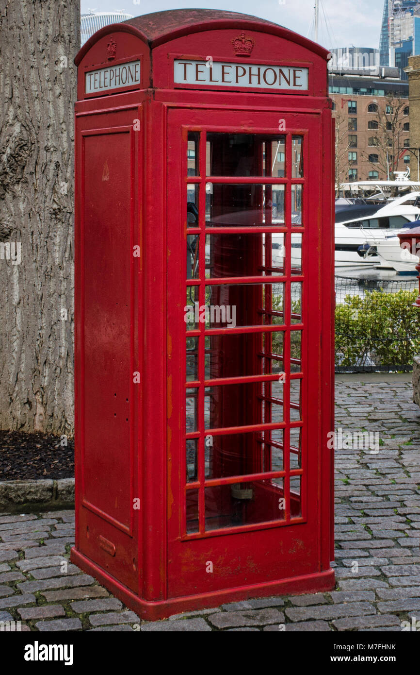 British Telephone Box Stock Photo