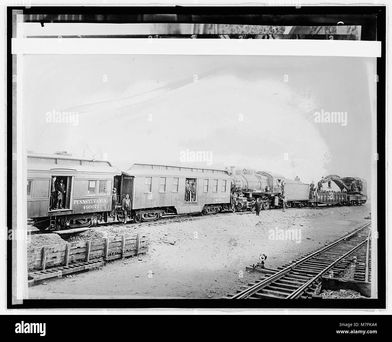 This image captures the iconic 'Pennsylvania' train, a significant ...