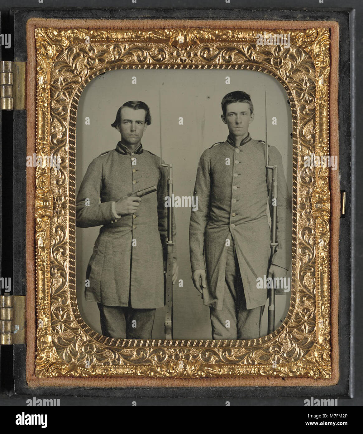 A photograph showing two unidentified Confederate soldiers from ...