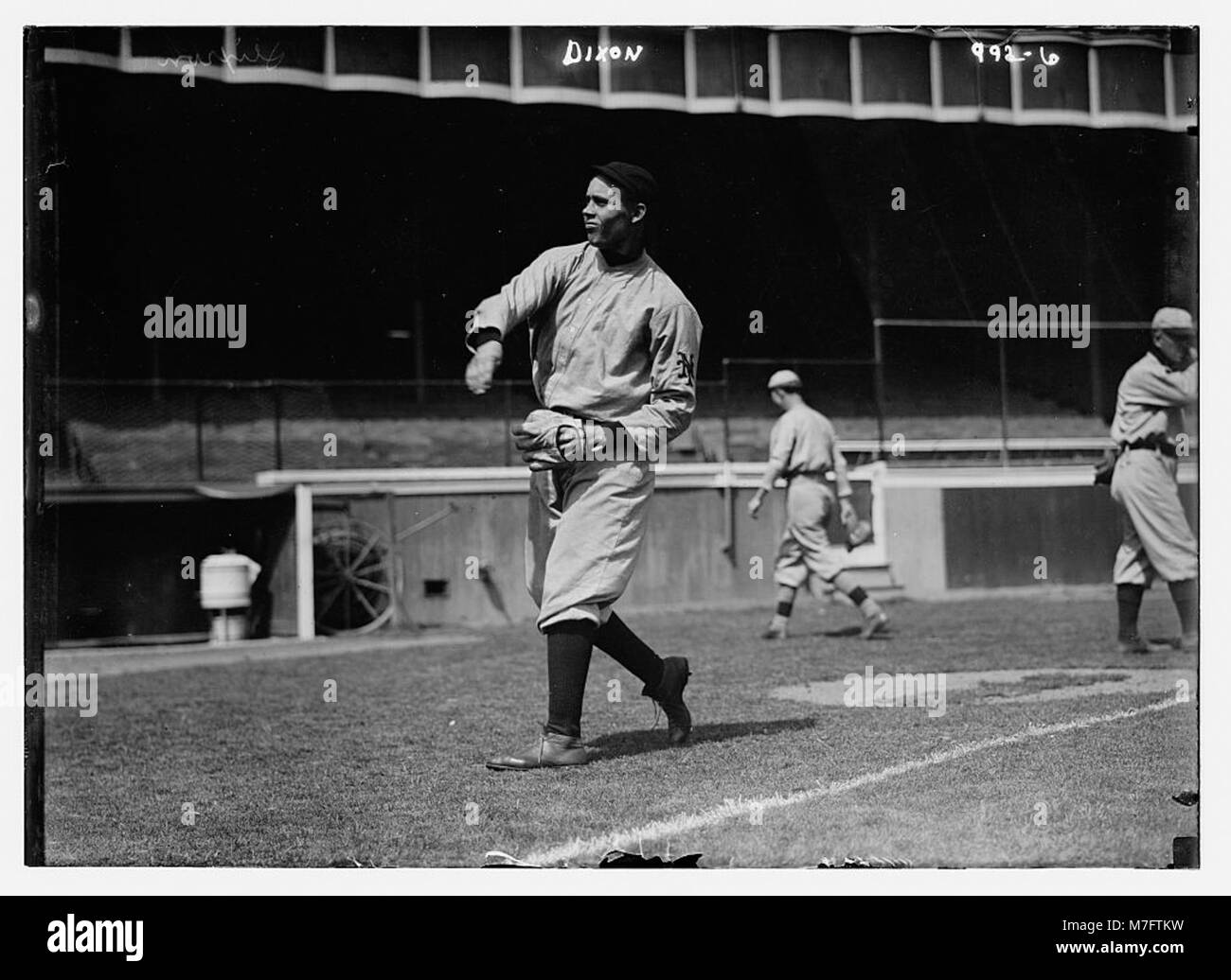Walt Dickson, New York NL, wearing 1909 road uniform (baseball
