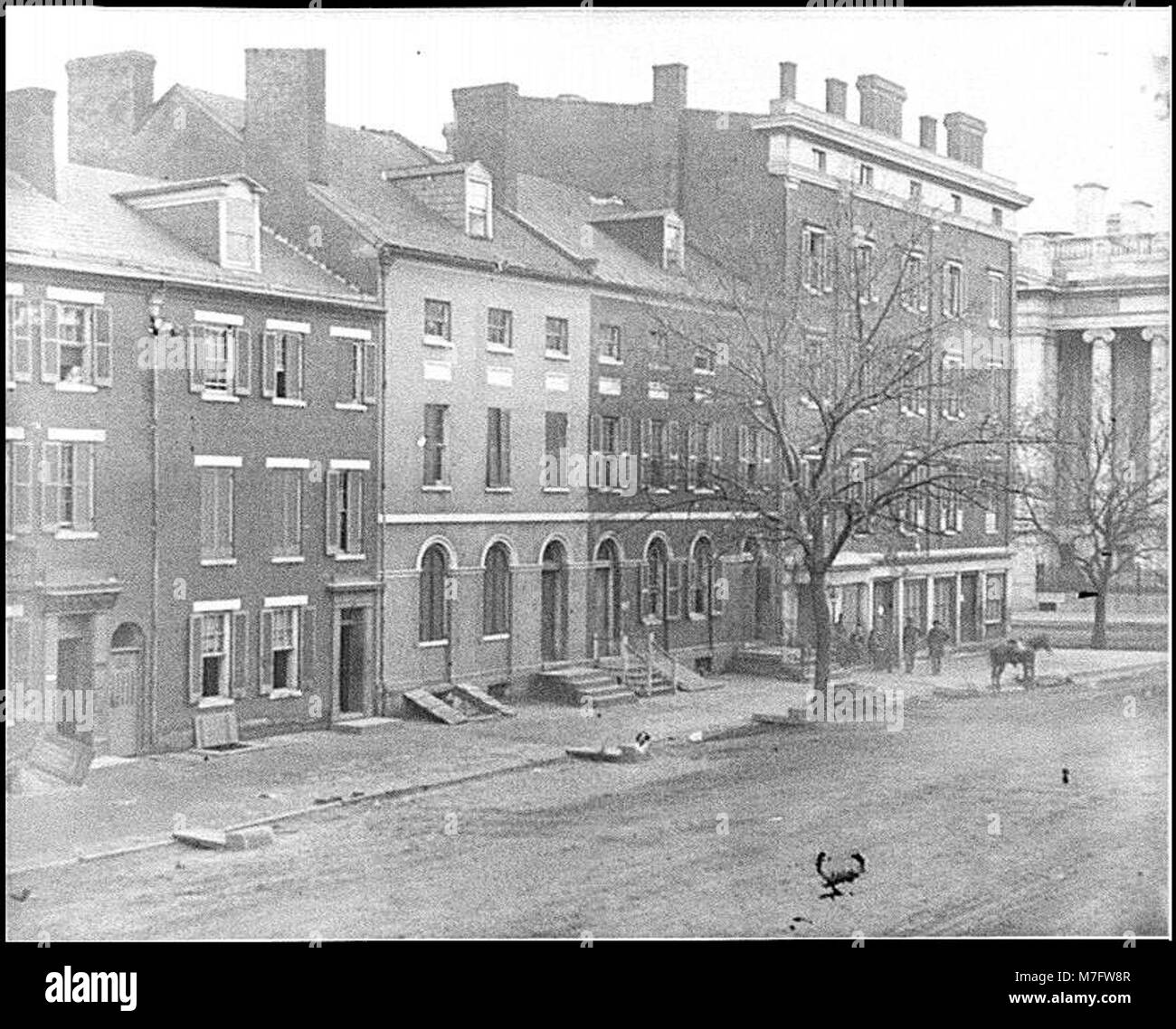 Washington, D.C. Sanitary Commission storehouse and adjoining houses at