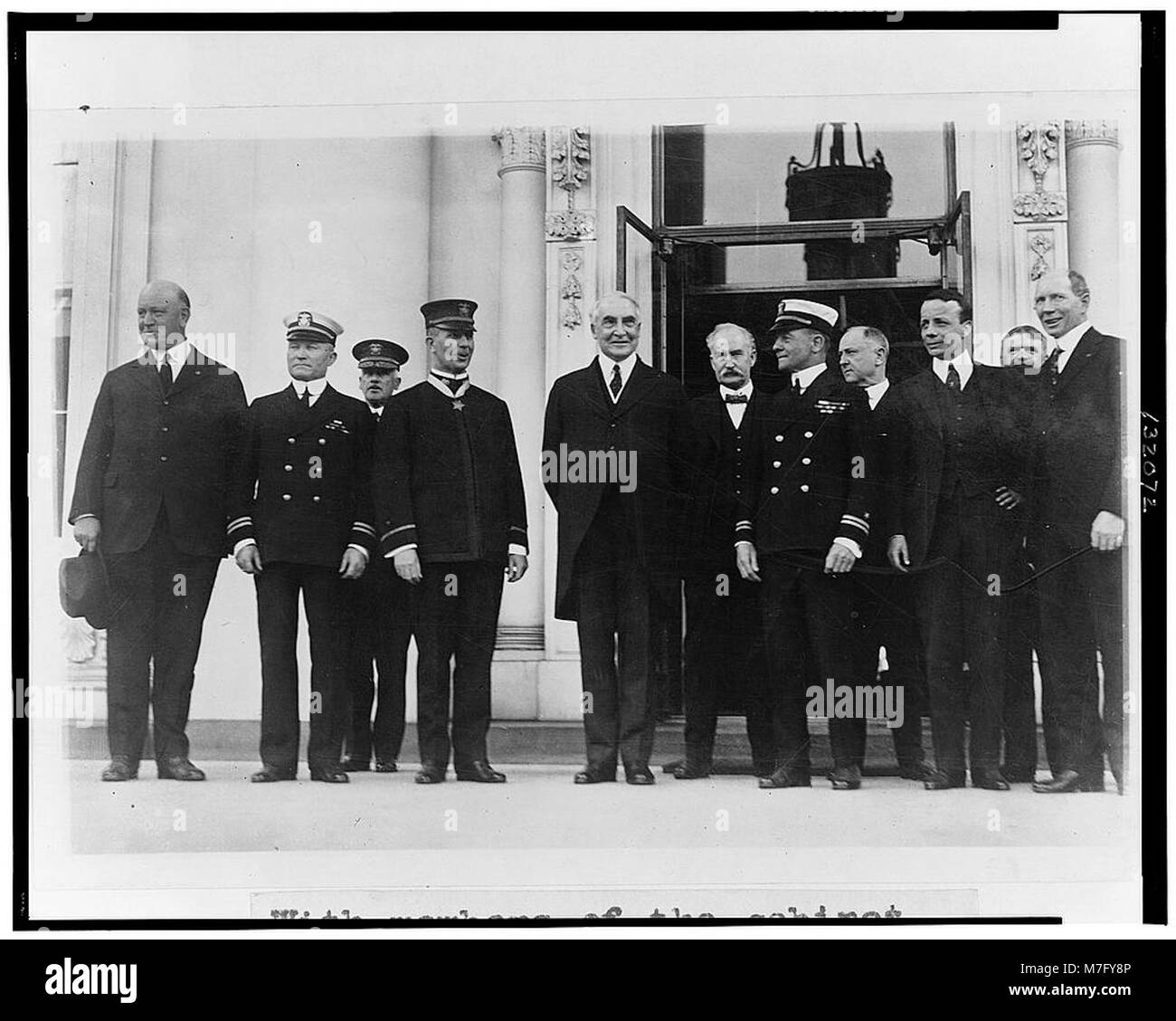 With members of the cabinet congratulating congressional medal of honor men of the navy LCCN2002713191 Stock Photo