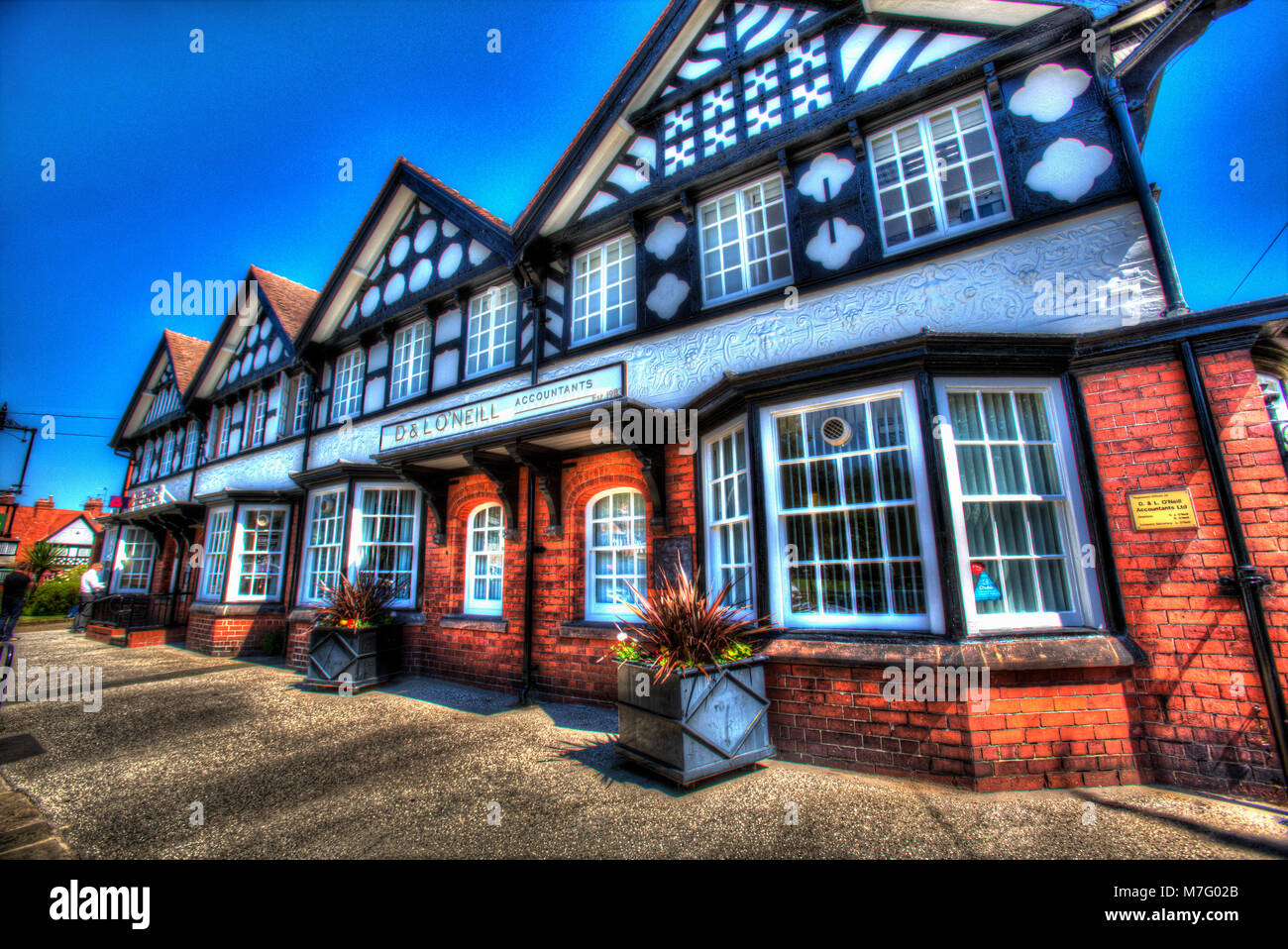 Village of Port Sunlight, England. Artistic view of the Maxwell and