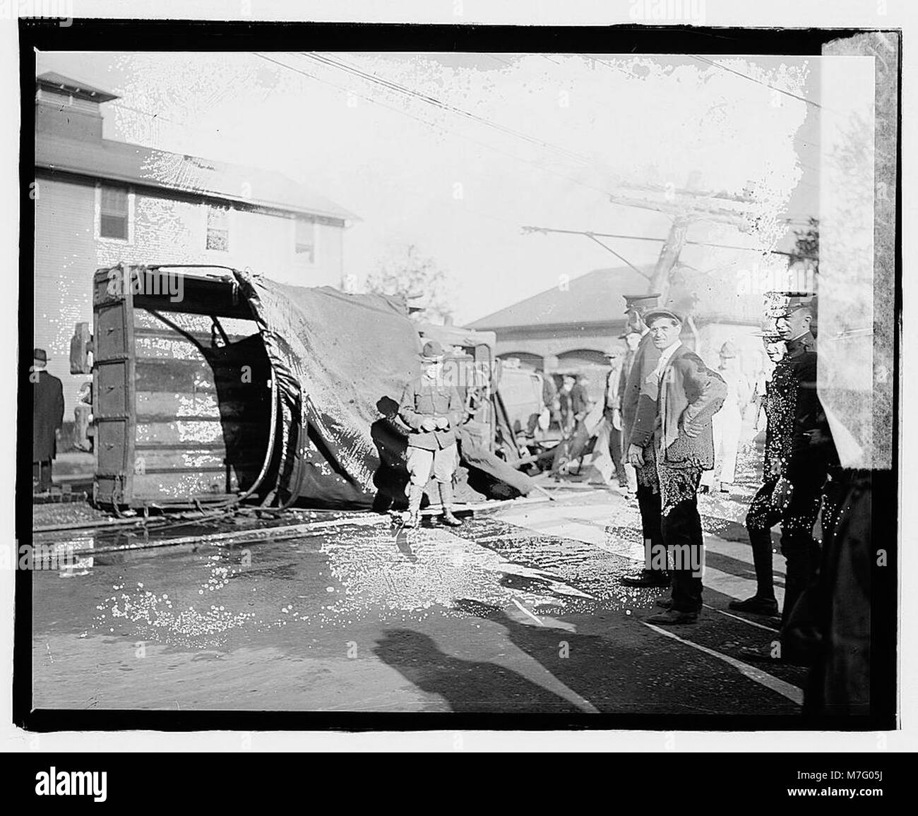 Walter Rees Death This image shows the aftermath of a wreck at Walter Reed, dated October ...