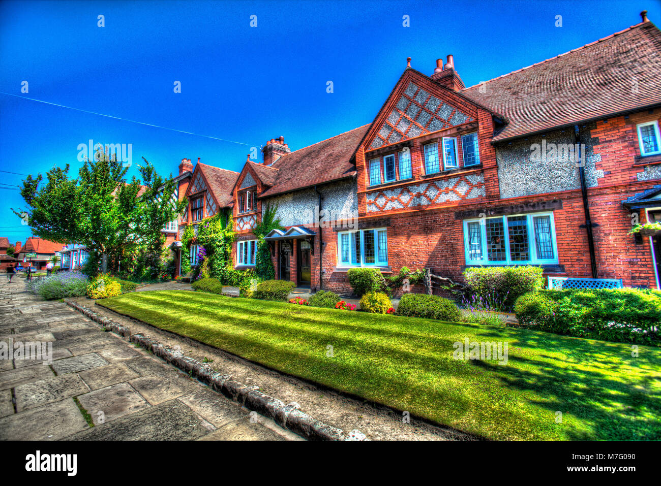Village of Port Sunlight, England. Artistic view of the Port Sunlight