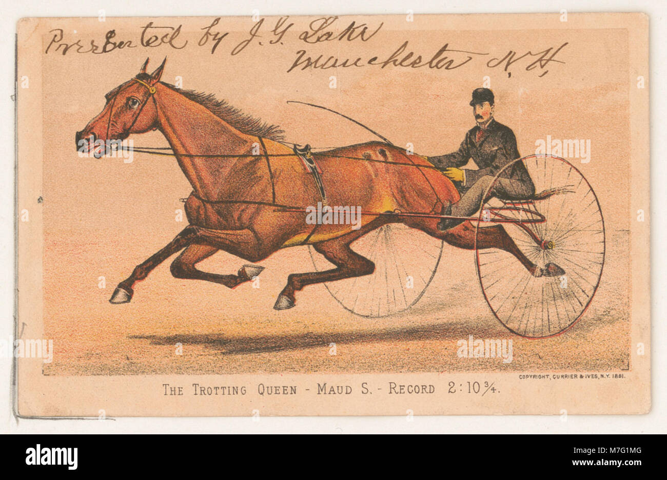 The Maud S. was a famous trotting horse that set a world record in 1900 ...