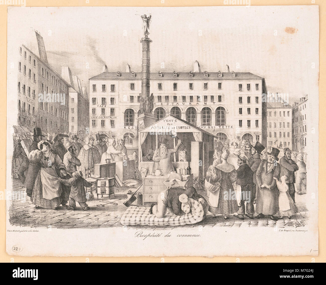 Commerce Historically A French depiction of commerce prosperity, showing the bustling ...