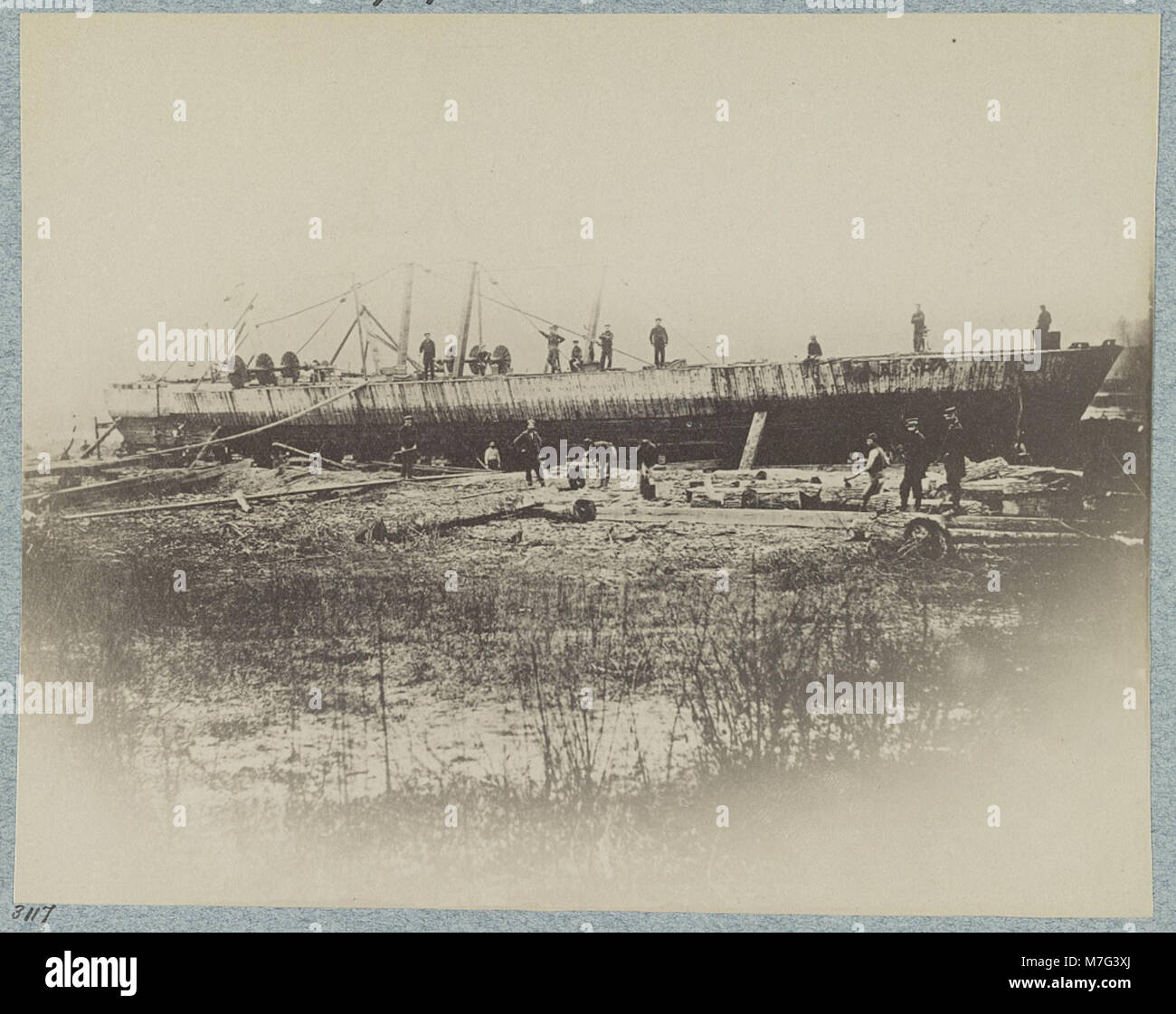 Wreck of U.S. gunboat Indianola - Mississippi River Fleet LCCN2013647478 Stock Photo