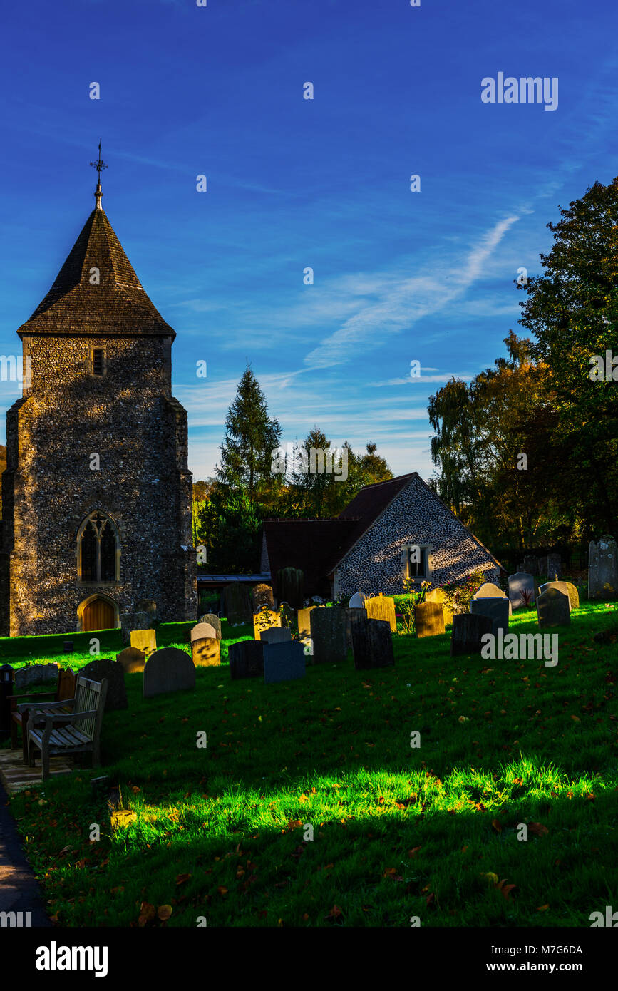 Old Medieval english Cemetery, gravestones, typical old British