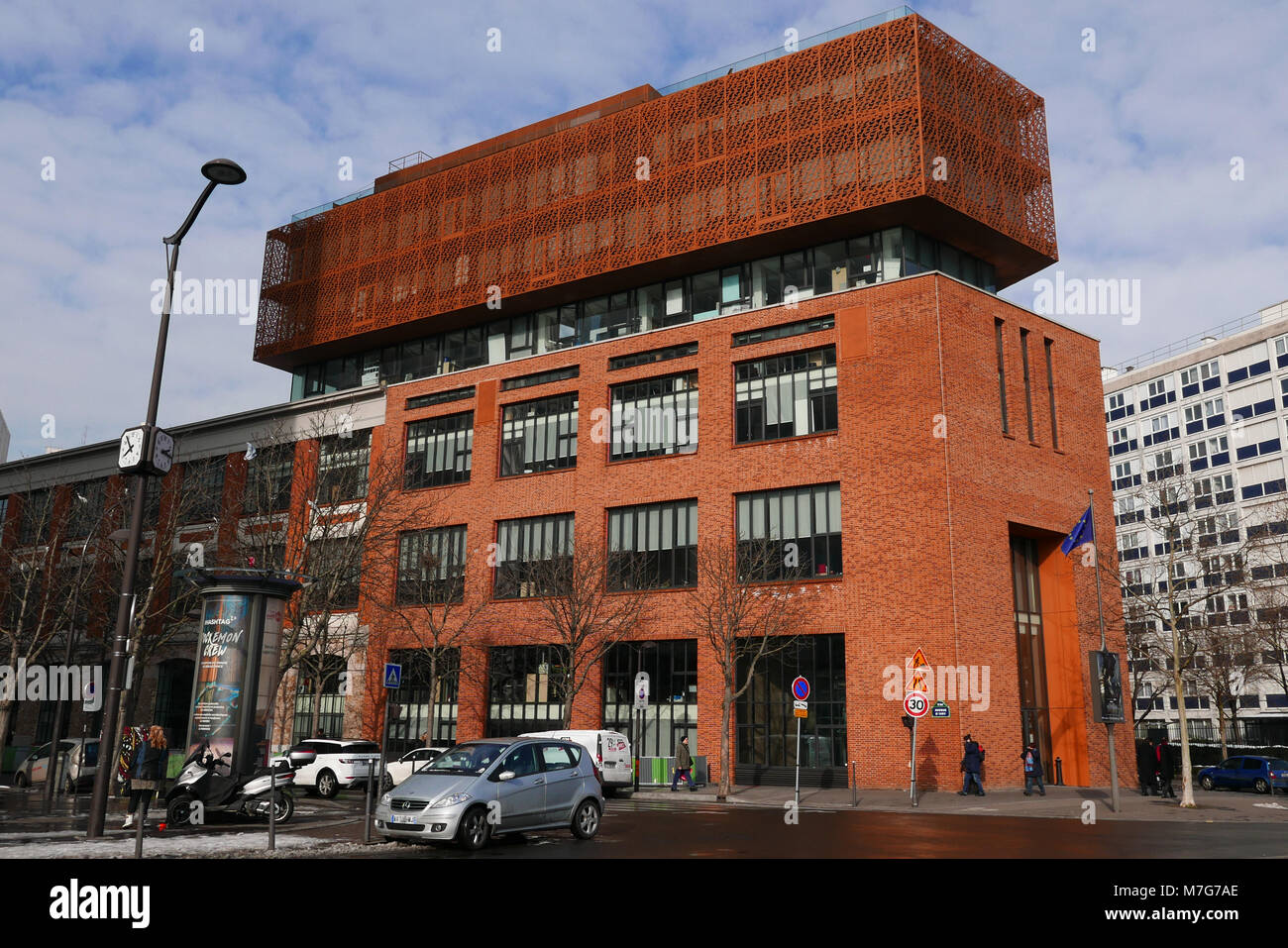 16 Avenue d' Ivry, SNCF and AREP office, Old PanhardLevassor automobile factory, Paris, France