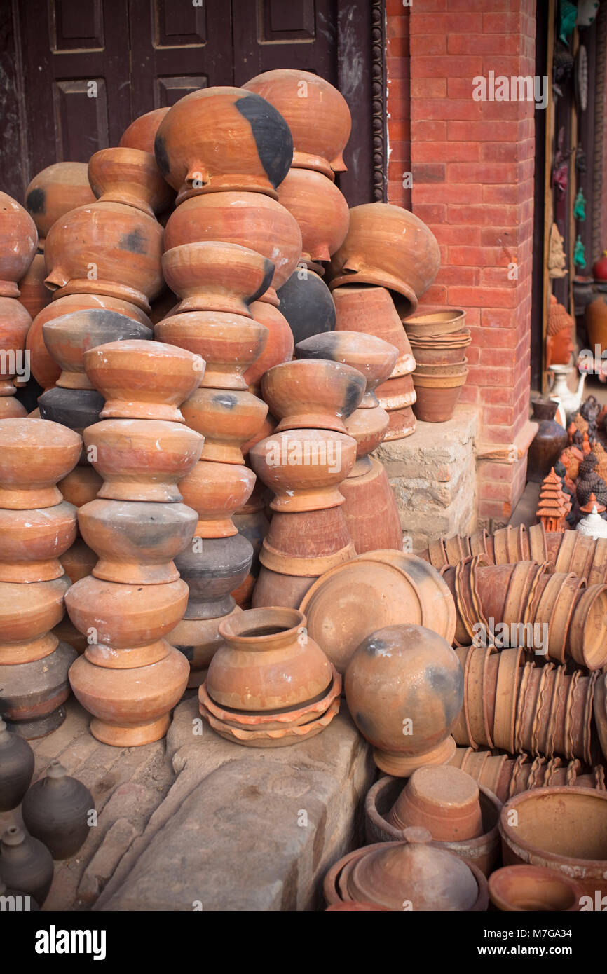 Pottery Square, Bhaktapur, Kathmandu Valley, Nepal Stock Photo Alamy