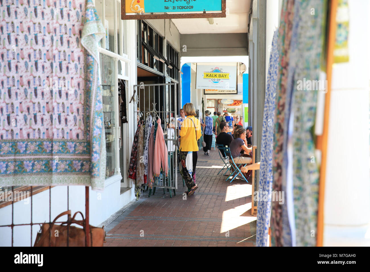 The independent shops and restaurants in lovely Kalk Bay, a fishing