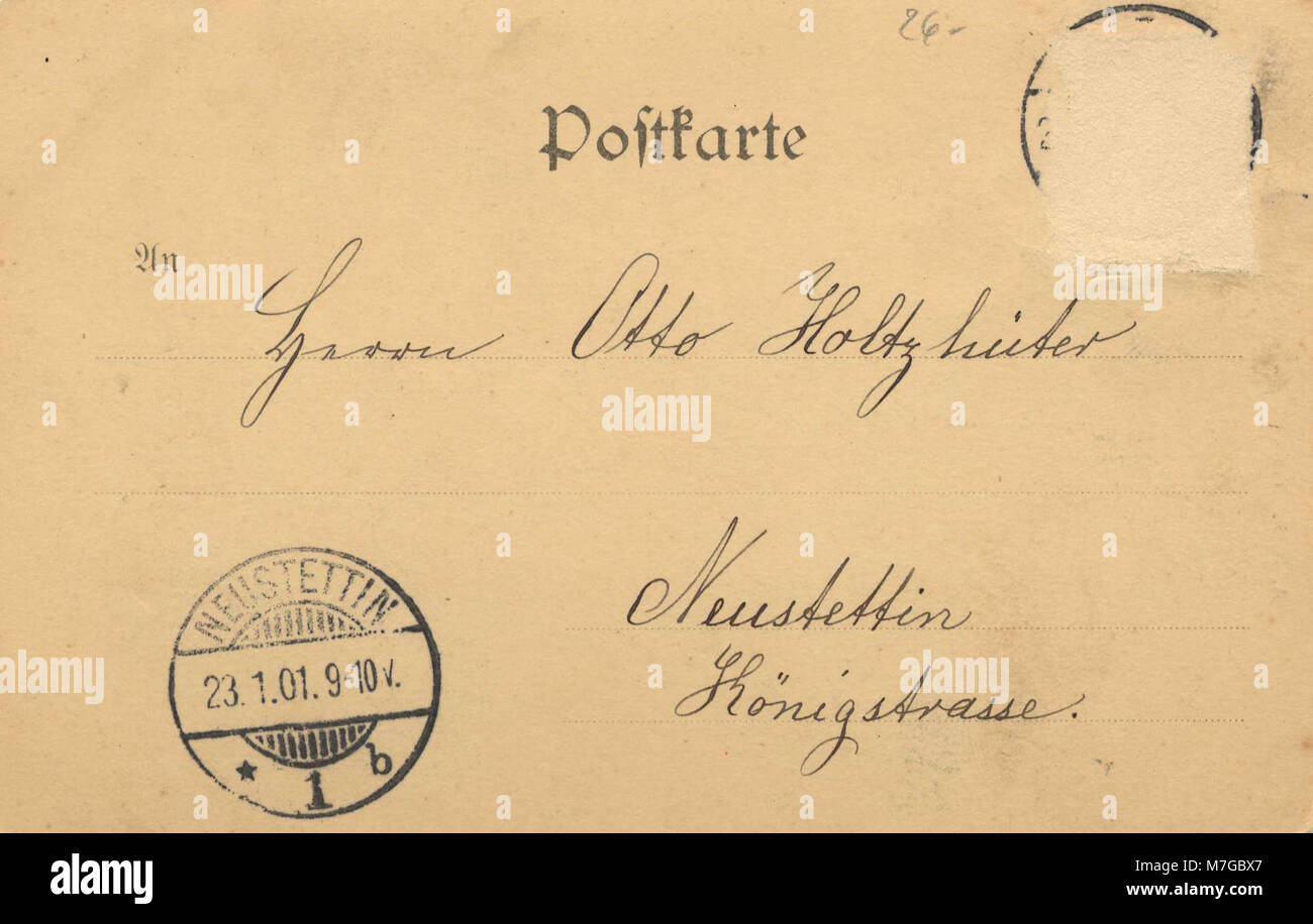 Polzin, Pommern - Karpfenteiche; Kuranlage; Stadtansicht (back) (Zeno Ansichtskarten) Stock Photo