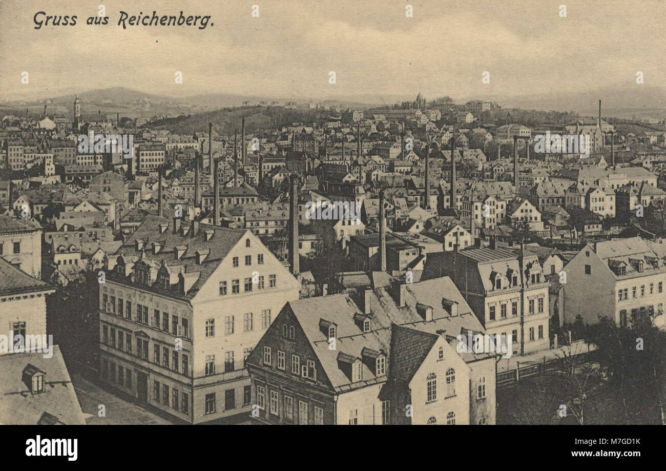 Carte Postale Illustrée 1938 - Reichenberg à Maffersdorf - Allemagne