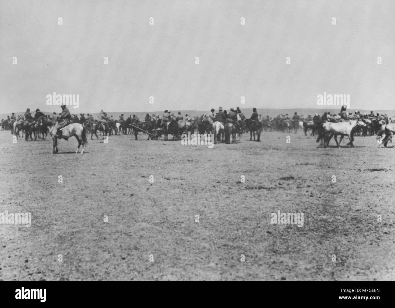 Russischer Photograph um 1900 - Kirgisen (1) (Zeno Fotografie) Stock Photo