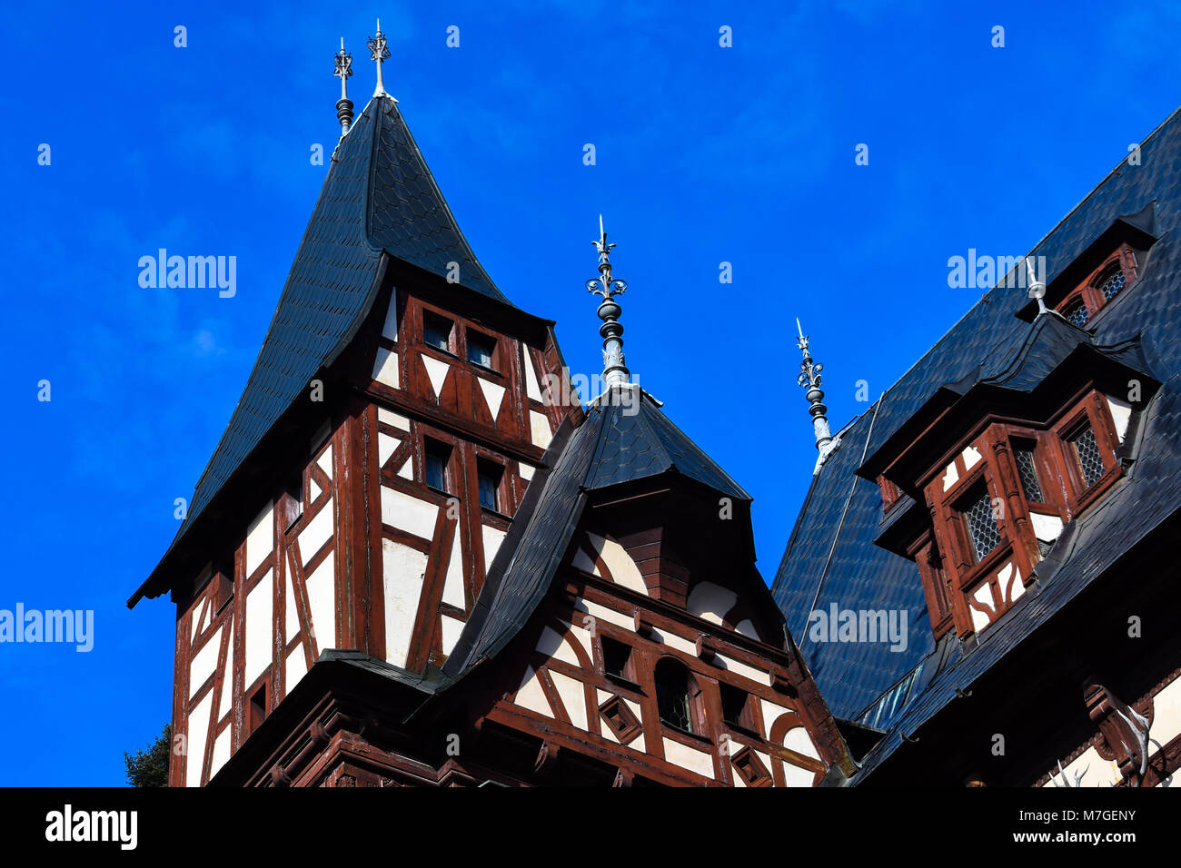 Peles Castle. Sinaia, Romania Stock Photo