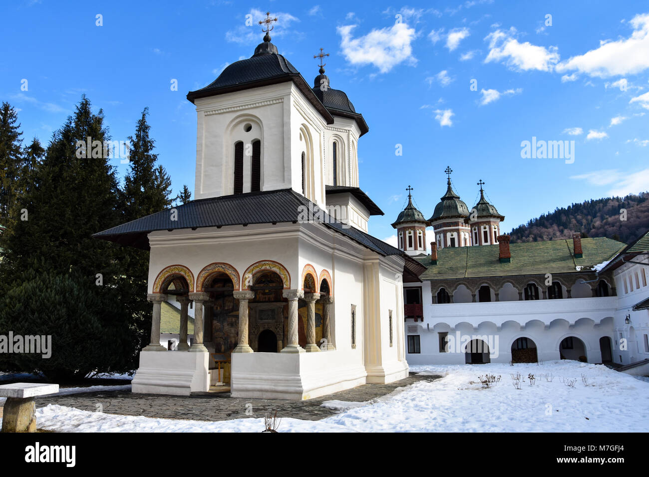 Sinaia Monastery. Old Church. Sinaia, Romania Stock Photo