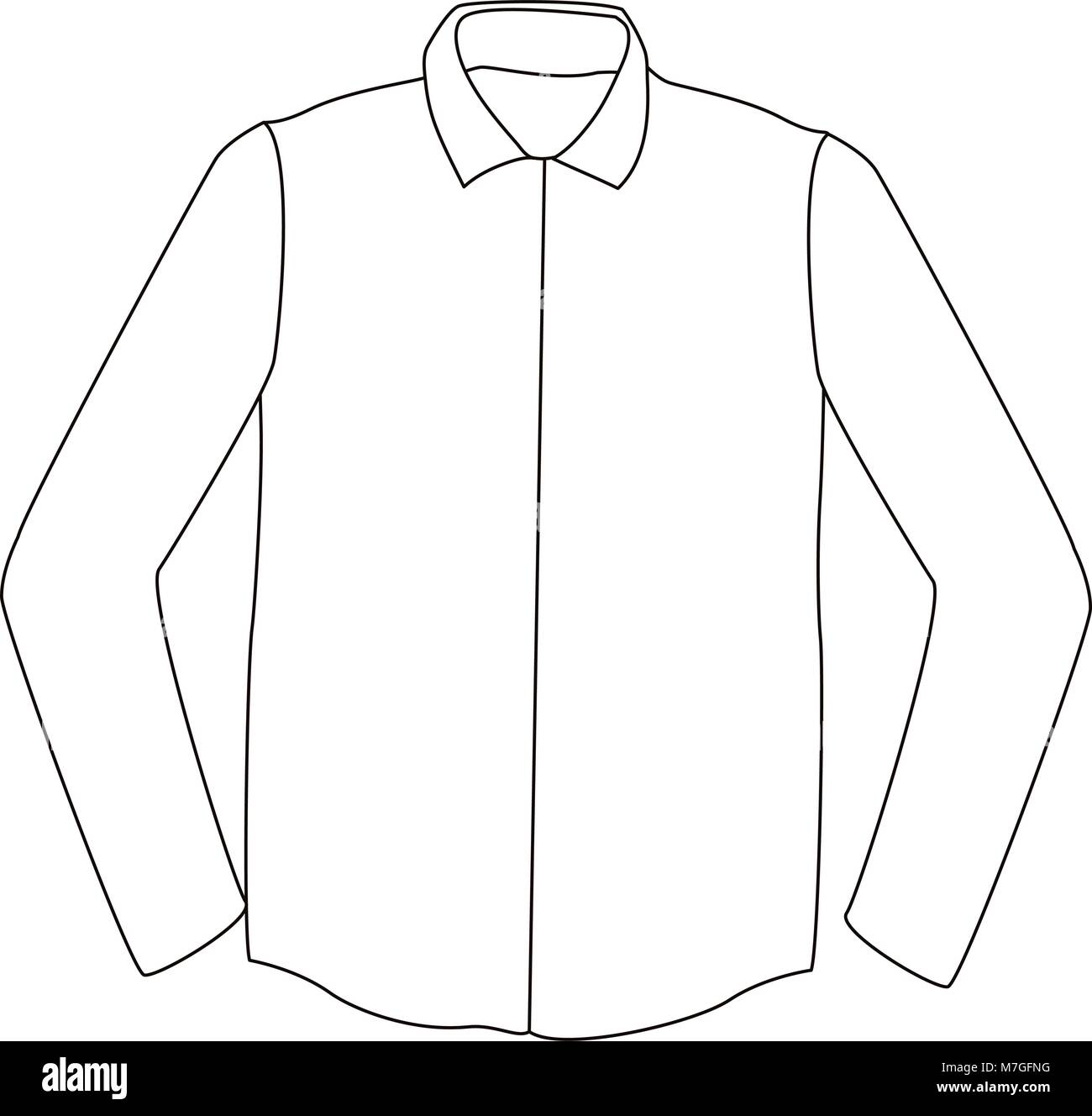 Male shirt isolated vector illustration graphic design Stock Vector