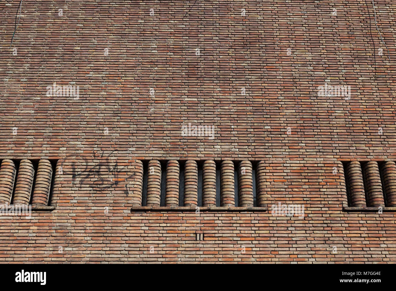 The pathologisch-anatomisch laboratorium of the former Wilhelmina Gasthuis (Hospital) The building is built in the Amsterdam School style. Stock Photo