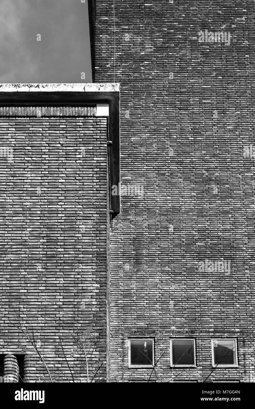 The pathologisch-anatomisch laboratorium of the former Wilhelmina Gasthuis (Hospital) The building is built in the Amsterdam School style. Stock Photo