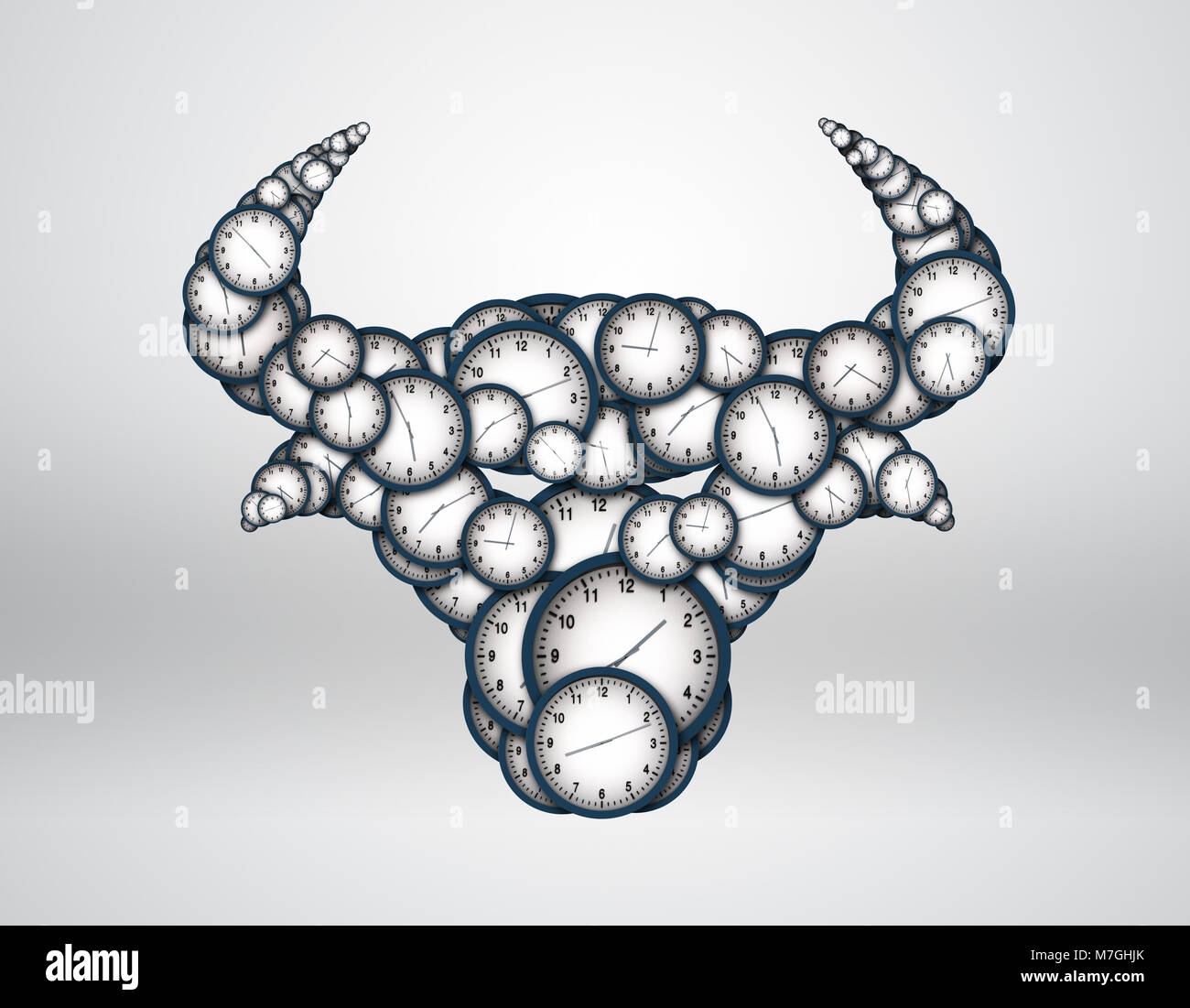 Time composition of cow head Stock Photo - Alamy