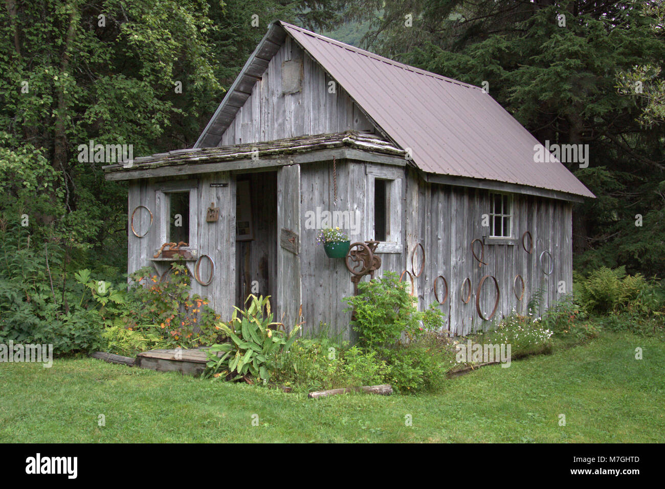 Alaska Cabin Autumn Stock Photos Alaska Cabin Autumn Stock