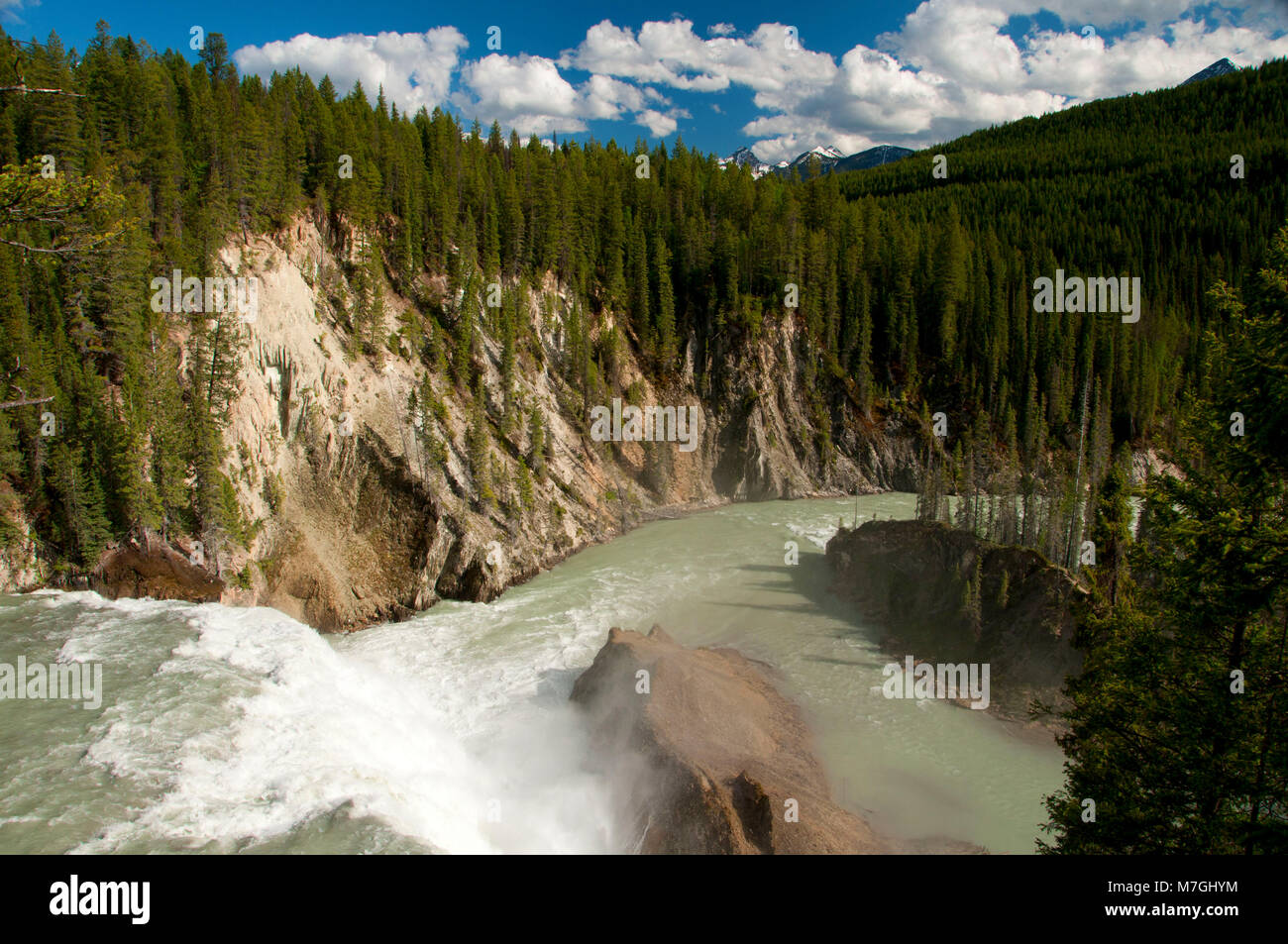 Wapta Falls, Yoho National Park, British Columbia, Canada Stock Photo