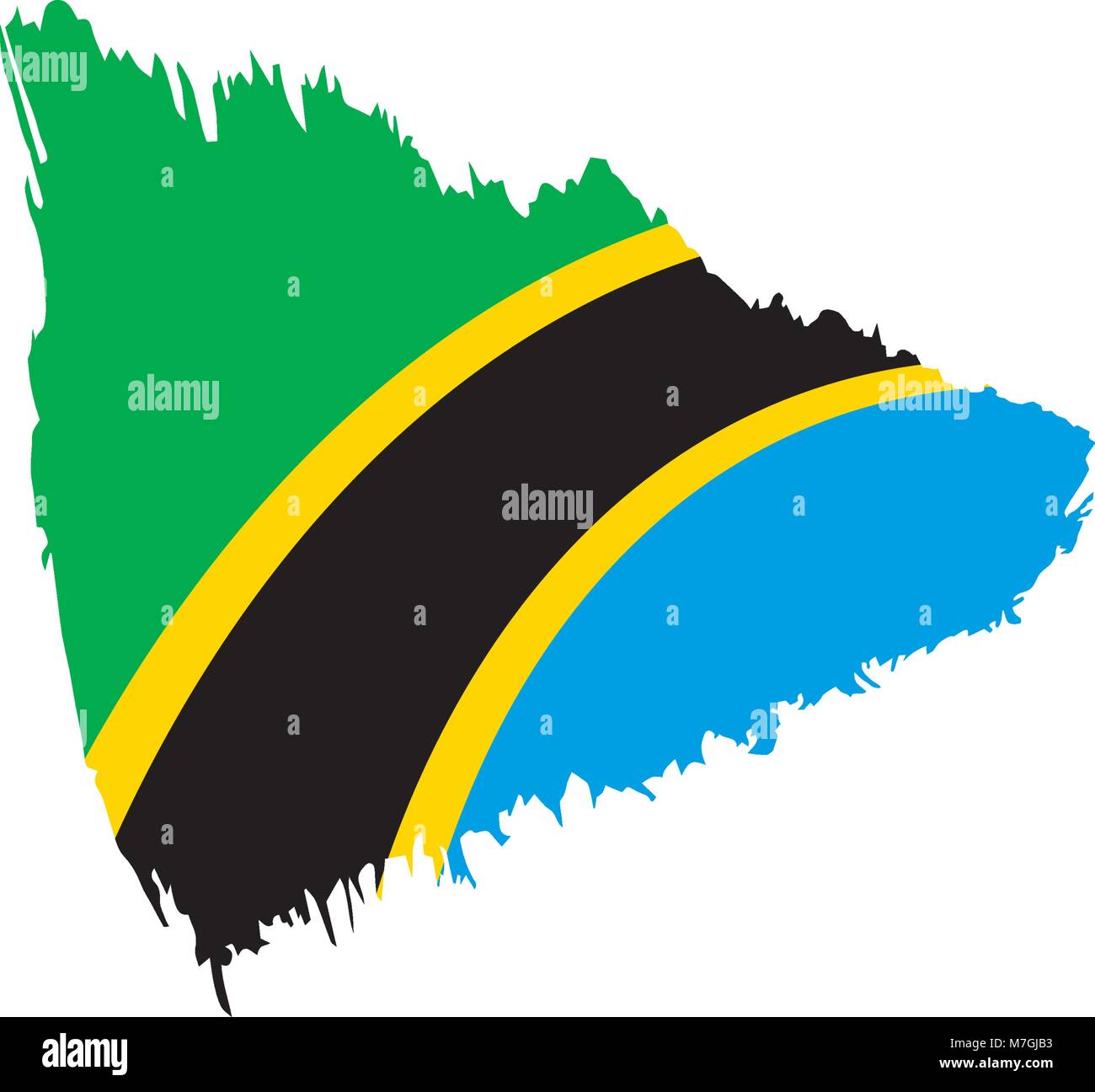 Tanzania flag, vector illustration Stock Vector Image & Art - Alamy