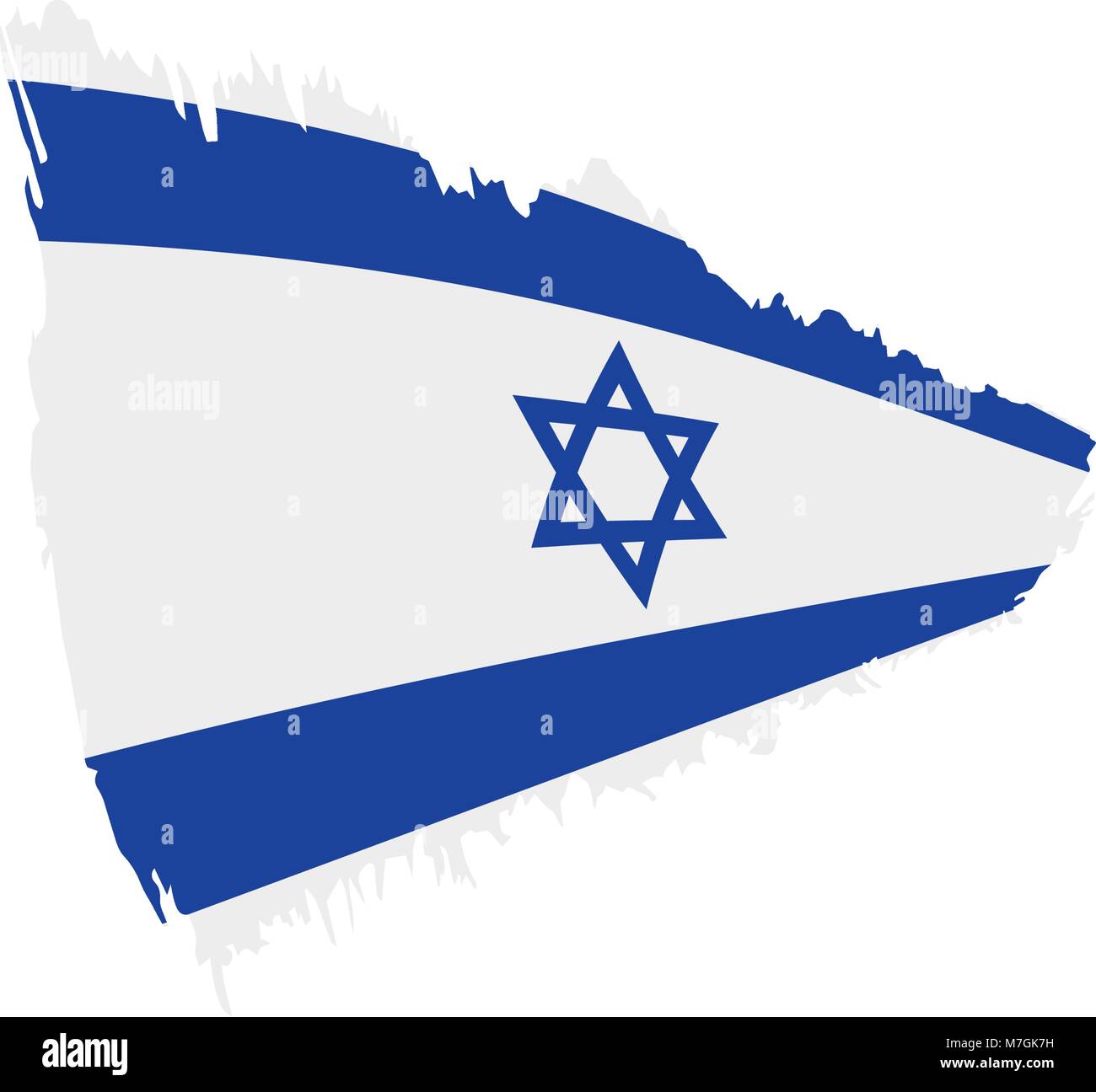 Israel flag, vector illustration Stock Vector