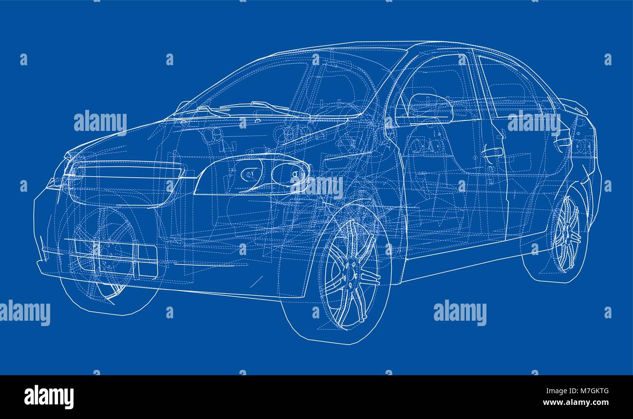 Concept car. Vector Stock Vector Image & Art - Alamy
