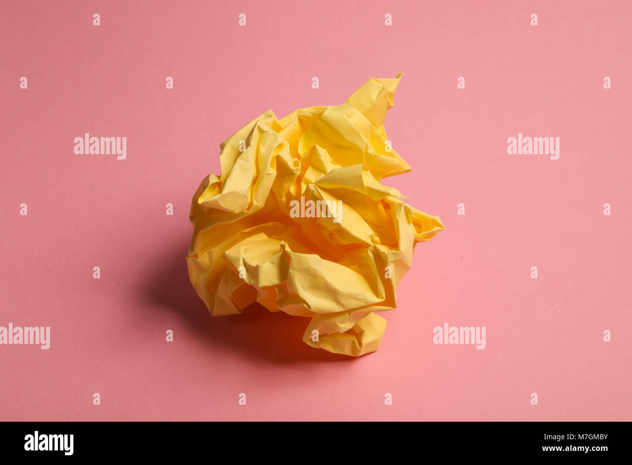 Crumpled paper ball Stock Photo Alamy