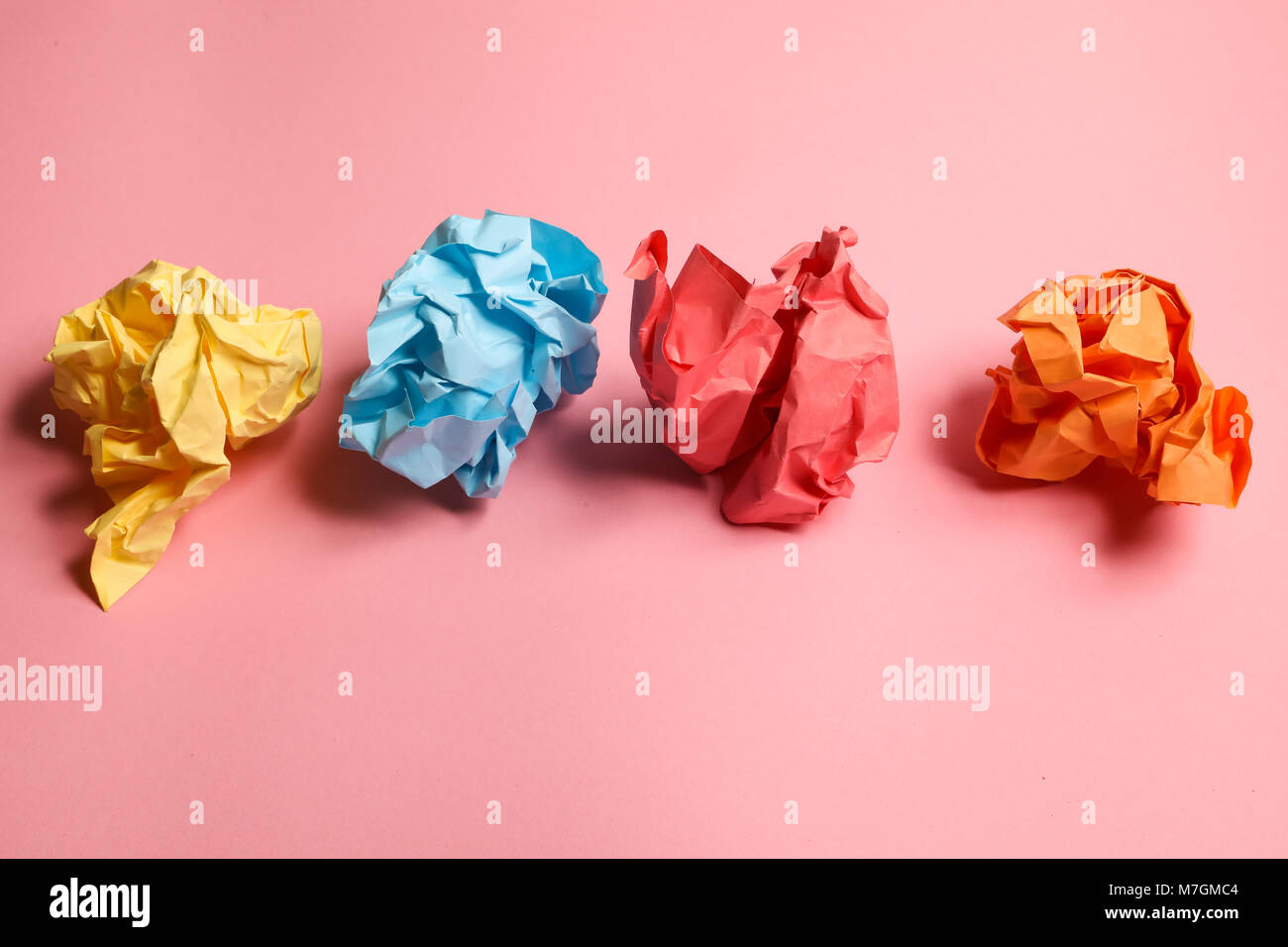 Crumpled paper balls Stock Photo Alamy