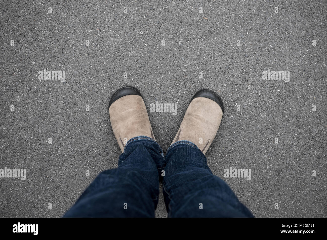 Man wearing jeans on floor hi-res stock photography and images - Alamy