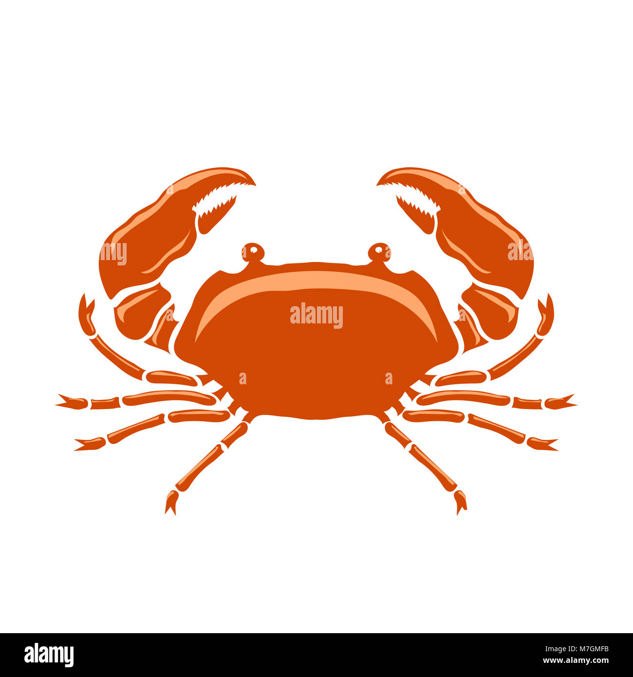 Boiled Sea Red Crab with Giant Claws Stock Photo Alamy