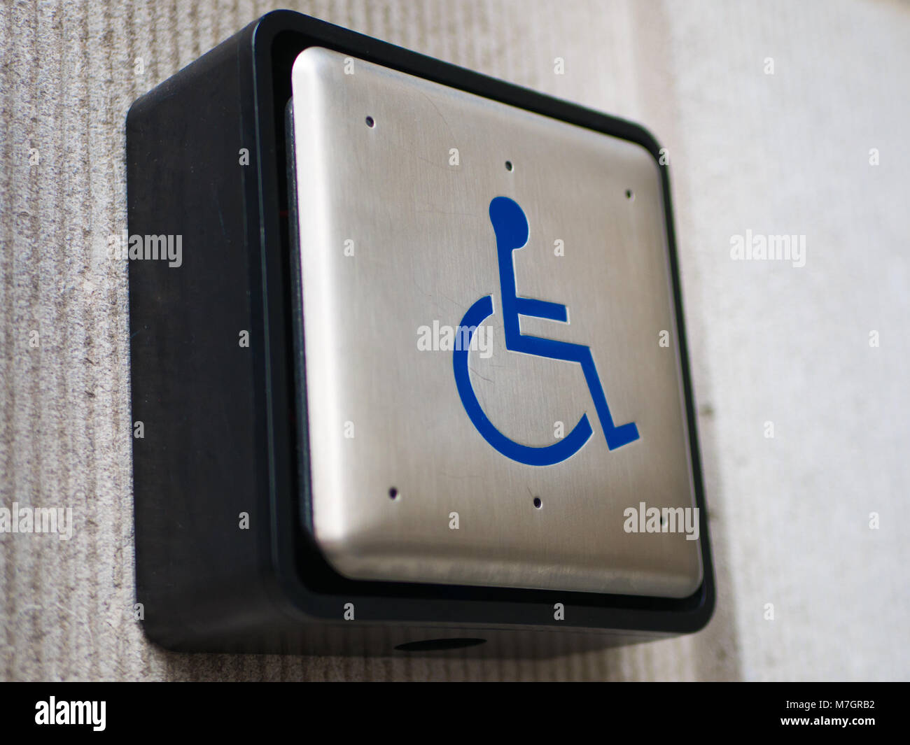 Handicapped Automatic Door Opener Stock Photos Handicapped