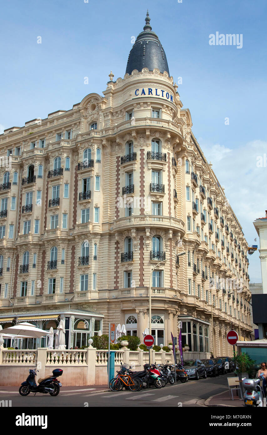 Hotel Carlton Intercontinental, Cannes, french riviera, South France, France, Europe Stock Photo
