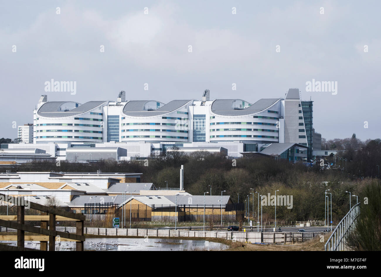 Queen Elizabeth Hospital in Birmingham Stock Photo