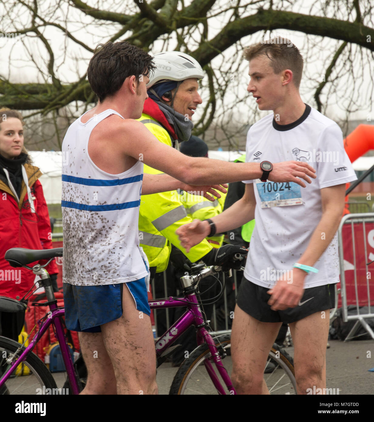 Cambridge half marathon disqualified runner Jack Gray Stock Photo Alamy