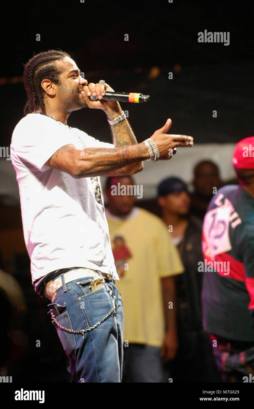 Rapper Jim Jones of Dipset performs at the This is 50 Festival at