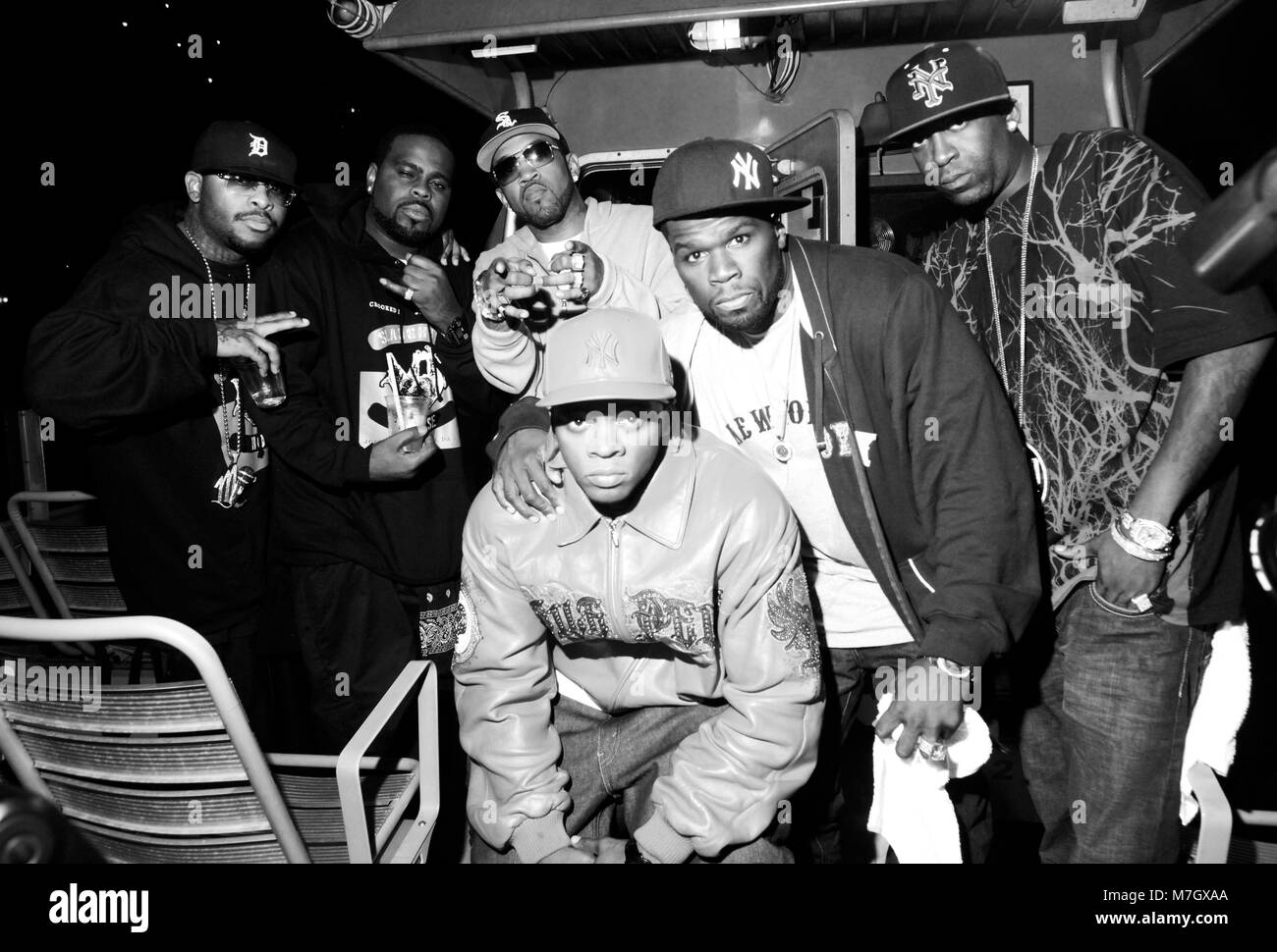 Rapper Royce Da 5'9, Crooked I, Lloyd Banks, Papoose, 50 Cent 
