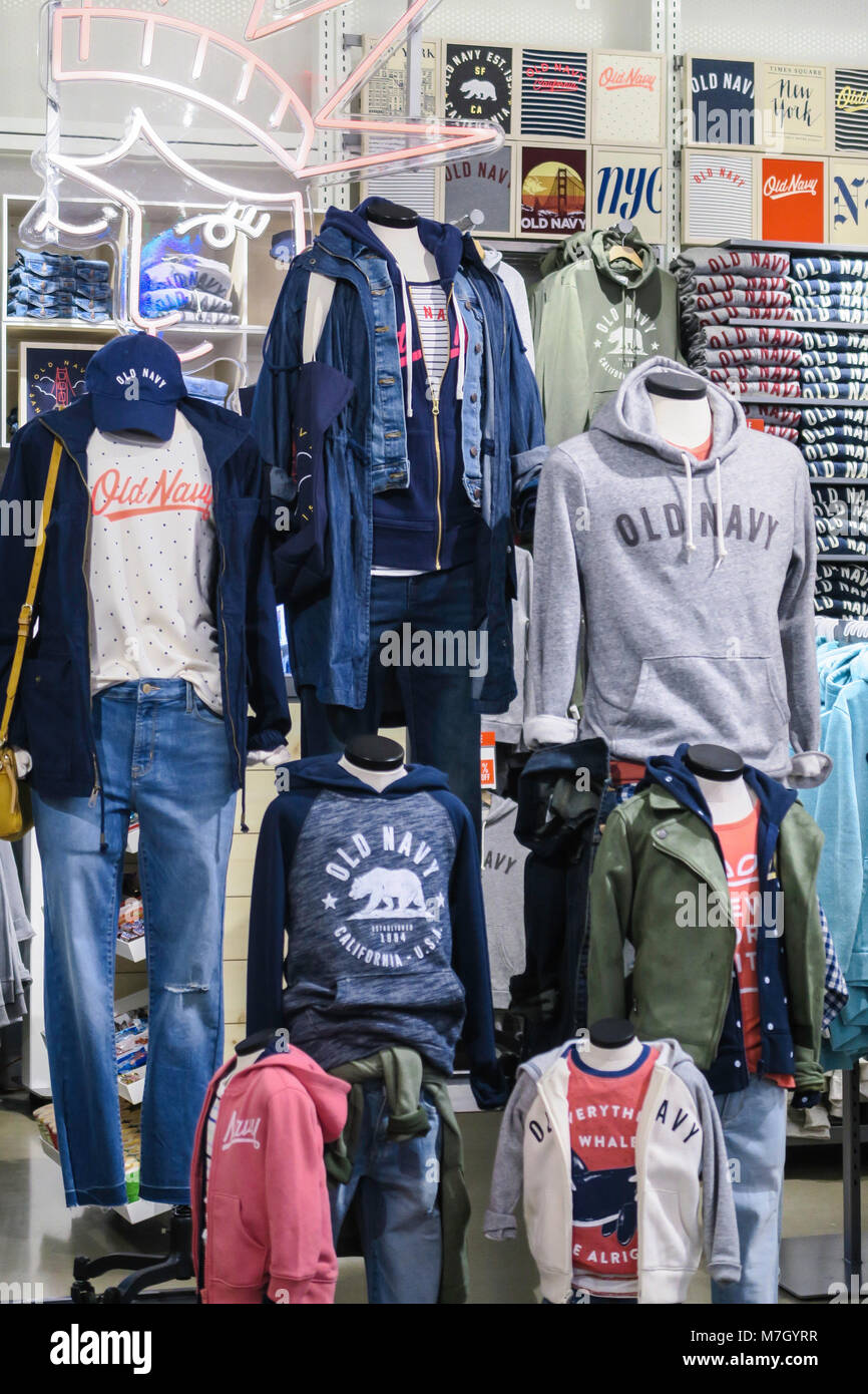 Old Navy Store Interior in Times Square, NYC, USA Stock Photo - Alamy