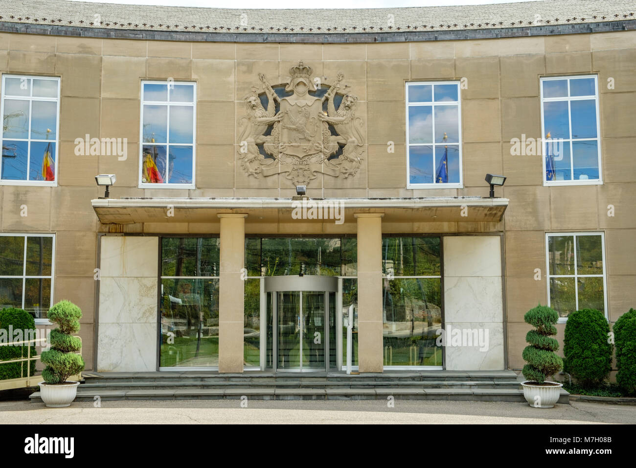 Embassy of Belgium, 3330 Garfield Street NW, Washington DC Stock Photo