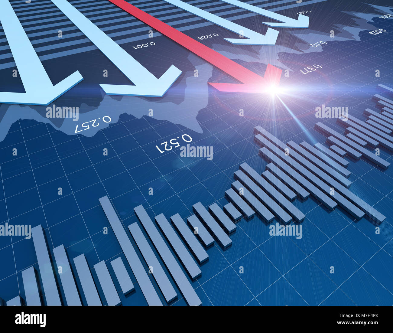 Financial stock market data, economic investment, statistics, success ...
