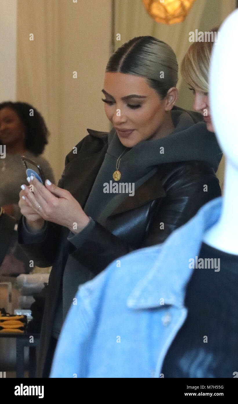 Kim Kardashian spotted at her Dash store in West Hollywood Featuring