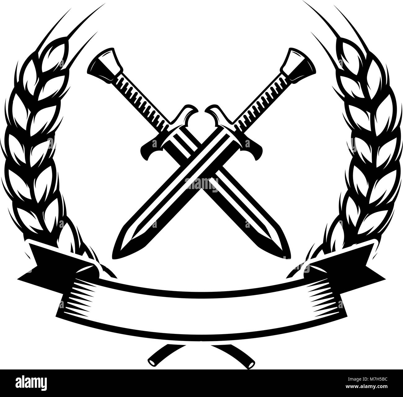 Crossed Swords Vector Art & Graphics