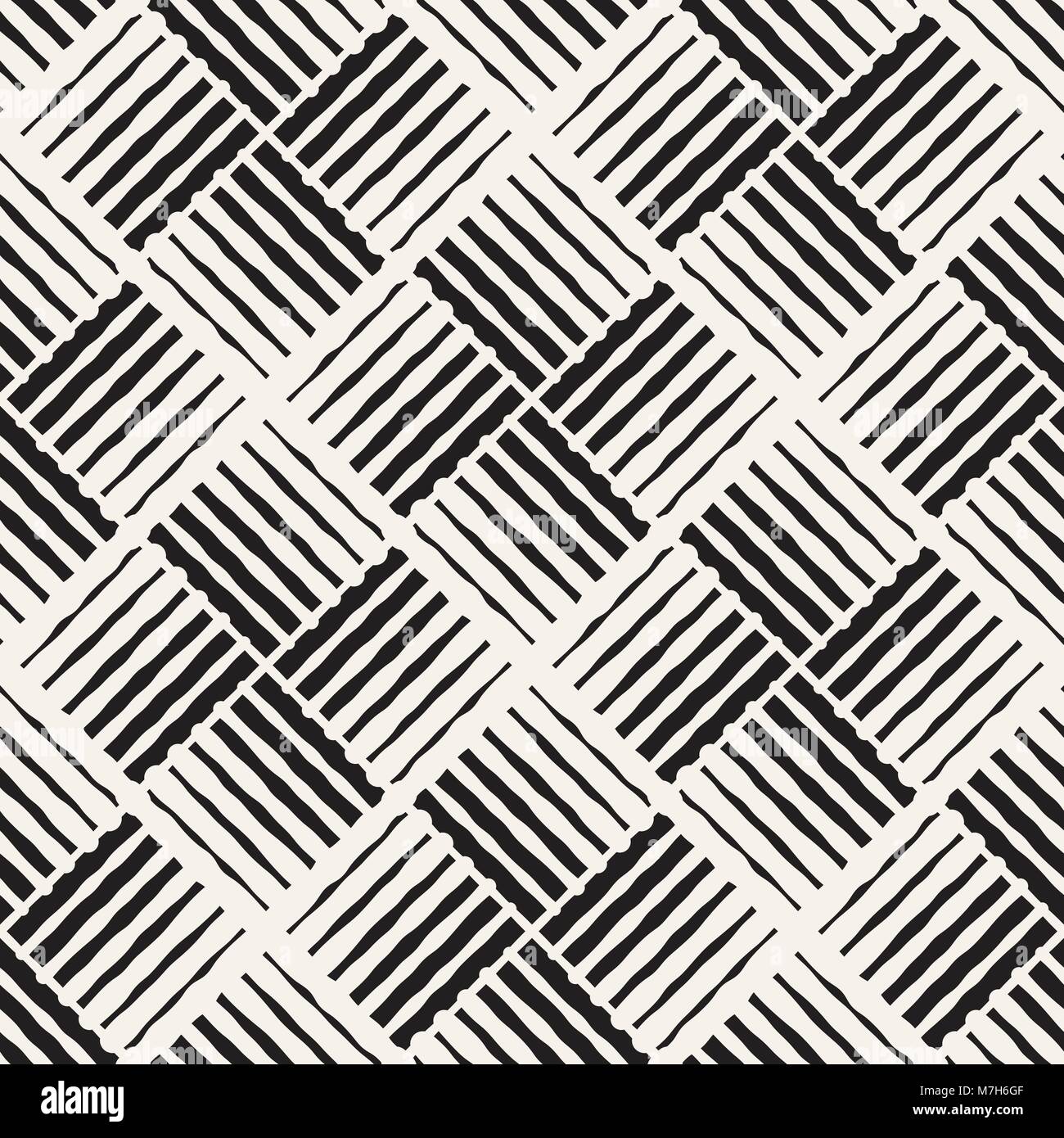 Seamless abstract hand drawn pattern. Vector freehand lines background ...