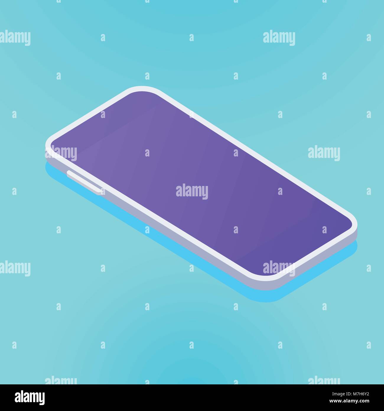 isometric smartphone template big screen Stock Vector Image & Art - Alamy