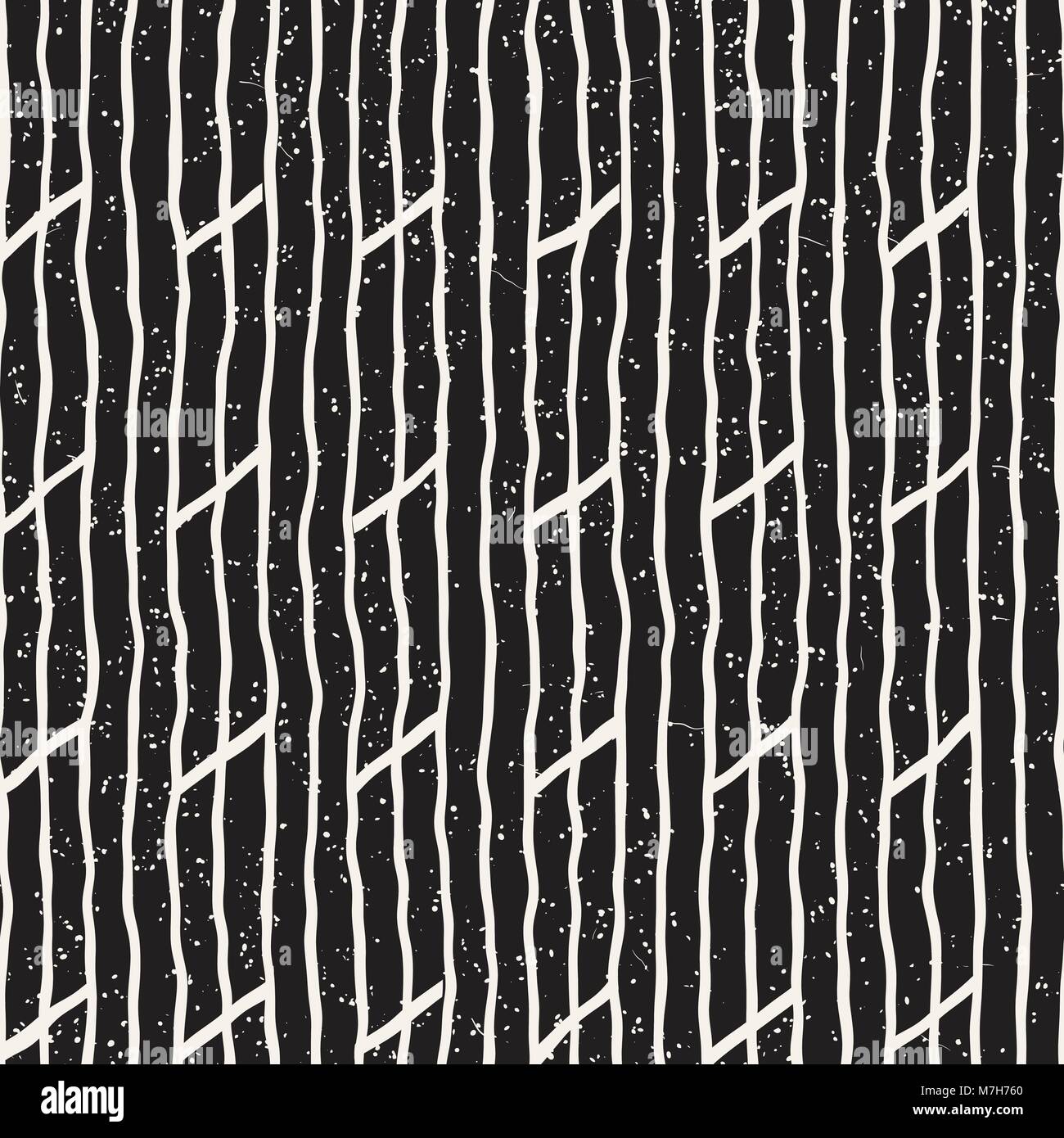 Simple ink geometric pattern. Monochrome black and white strokes ...