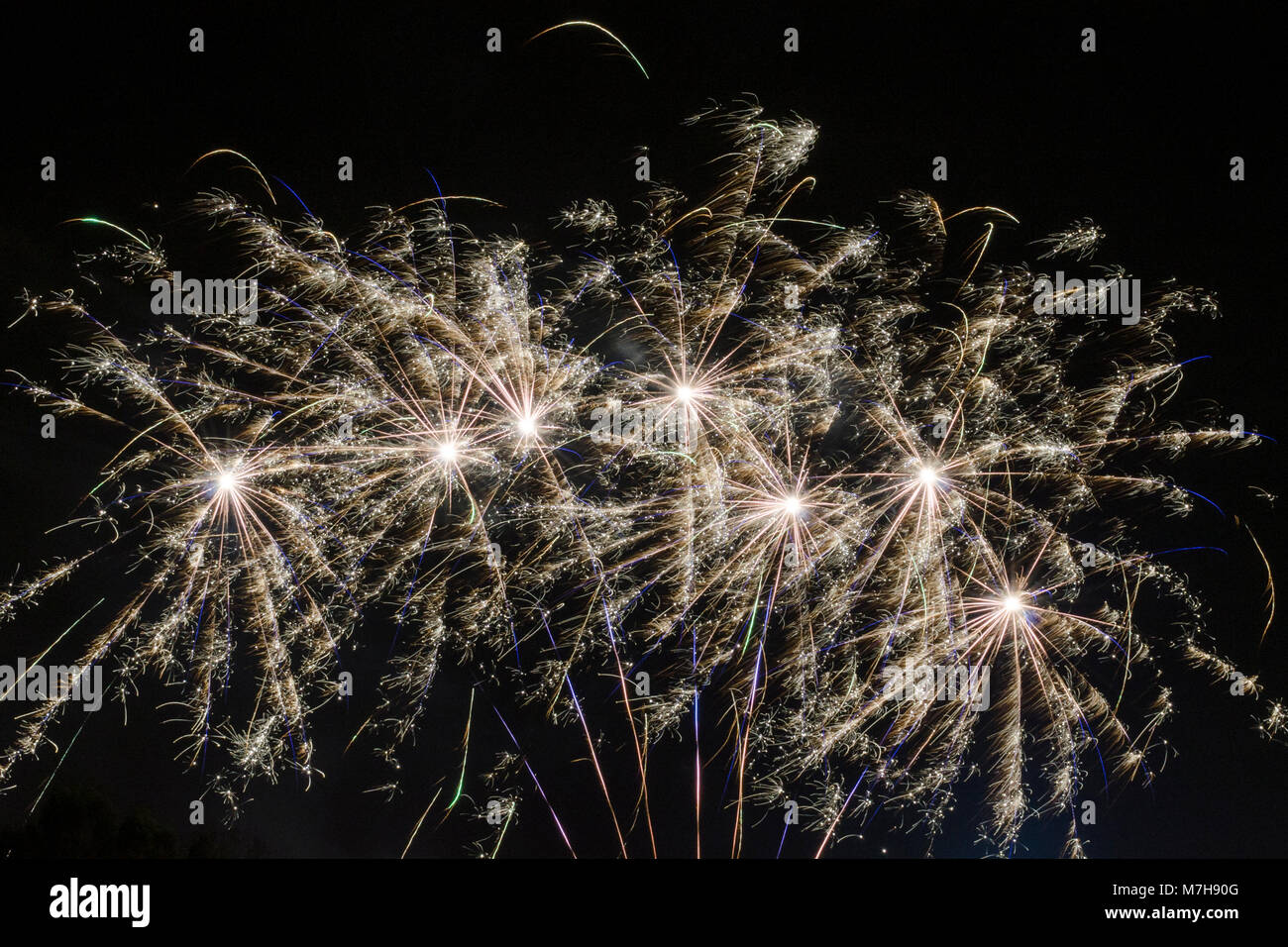 Bonfire Night Fireworks Display Stock Photo Alamy