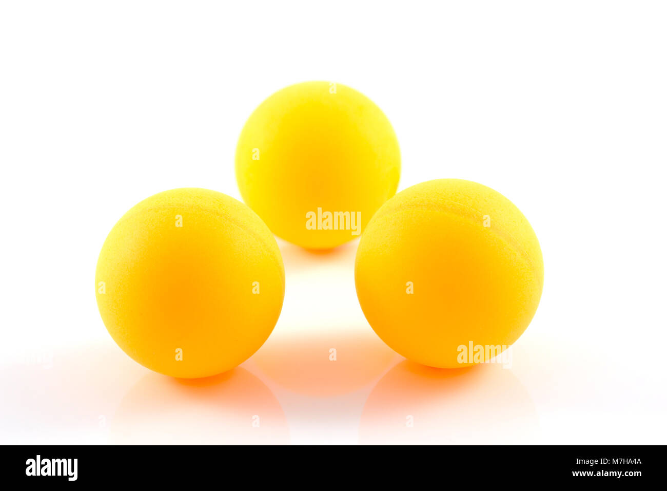 Table tennis orange ball isolated on white Stock Photo Alamy
